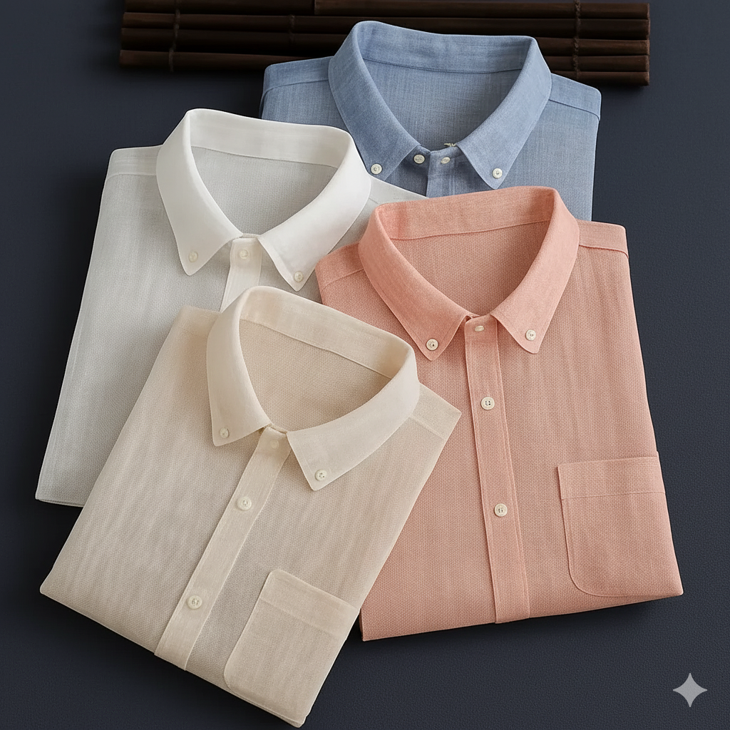 New Premium Cotton Linen Full sleeves Shirts (Pack of 4)