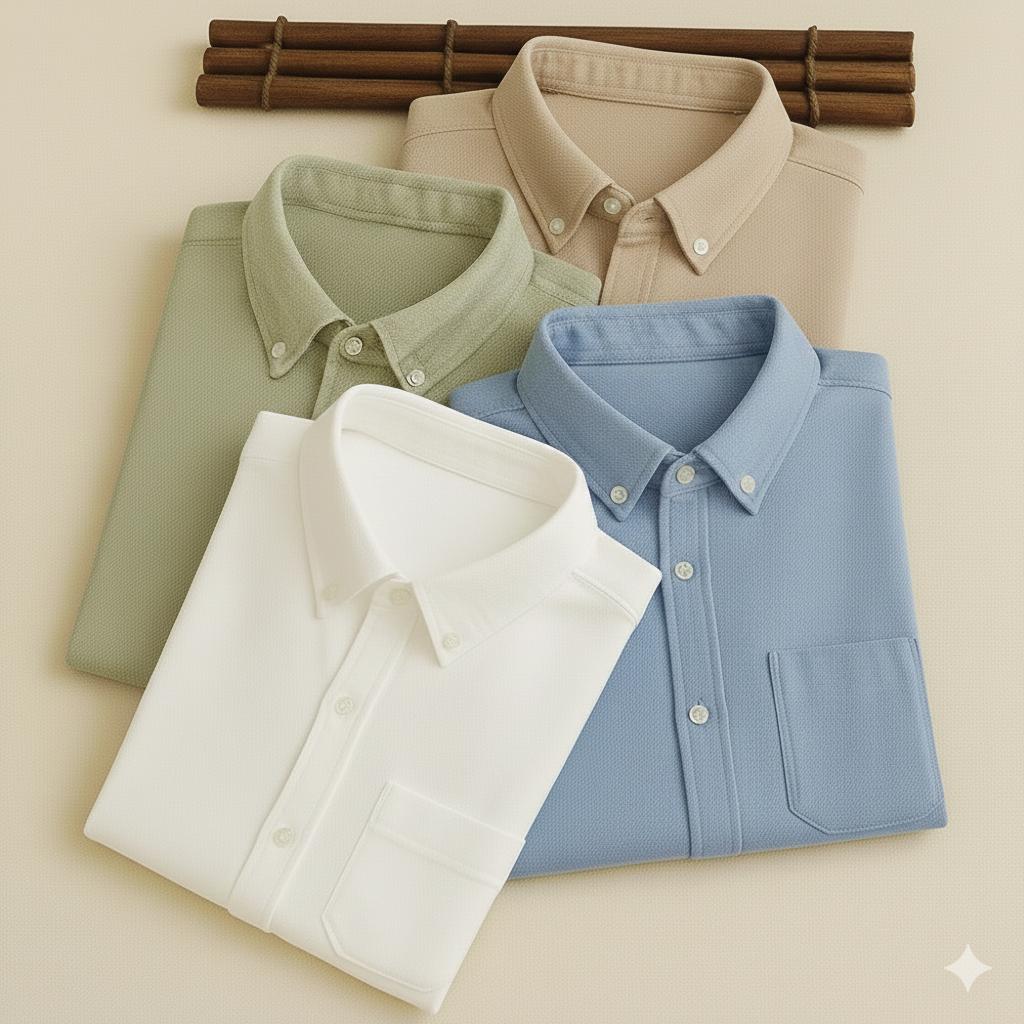 New Premium Cotton Linen Full sleeves Shirts (Pack of 4) GP6