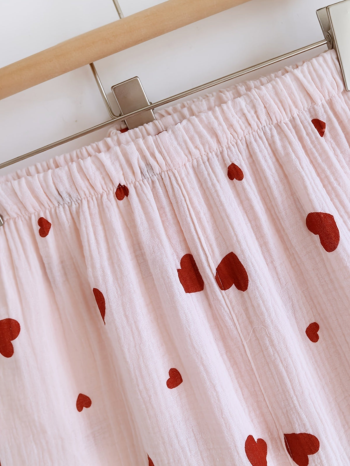 Blush Love Heart Nightwear Set (3-Piece Combo)