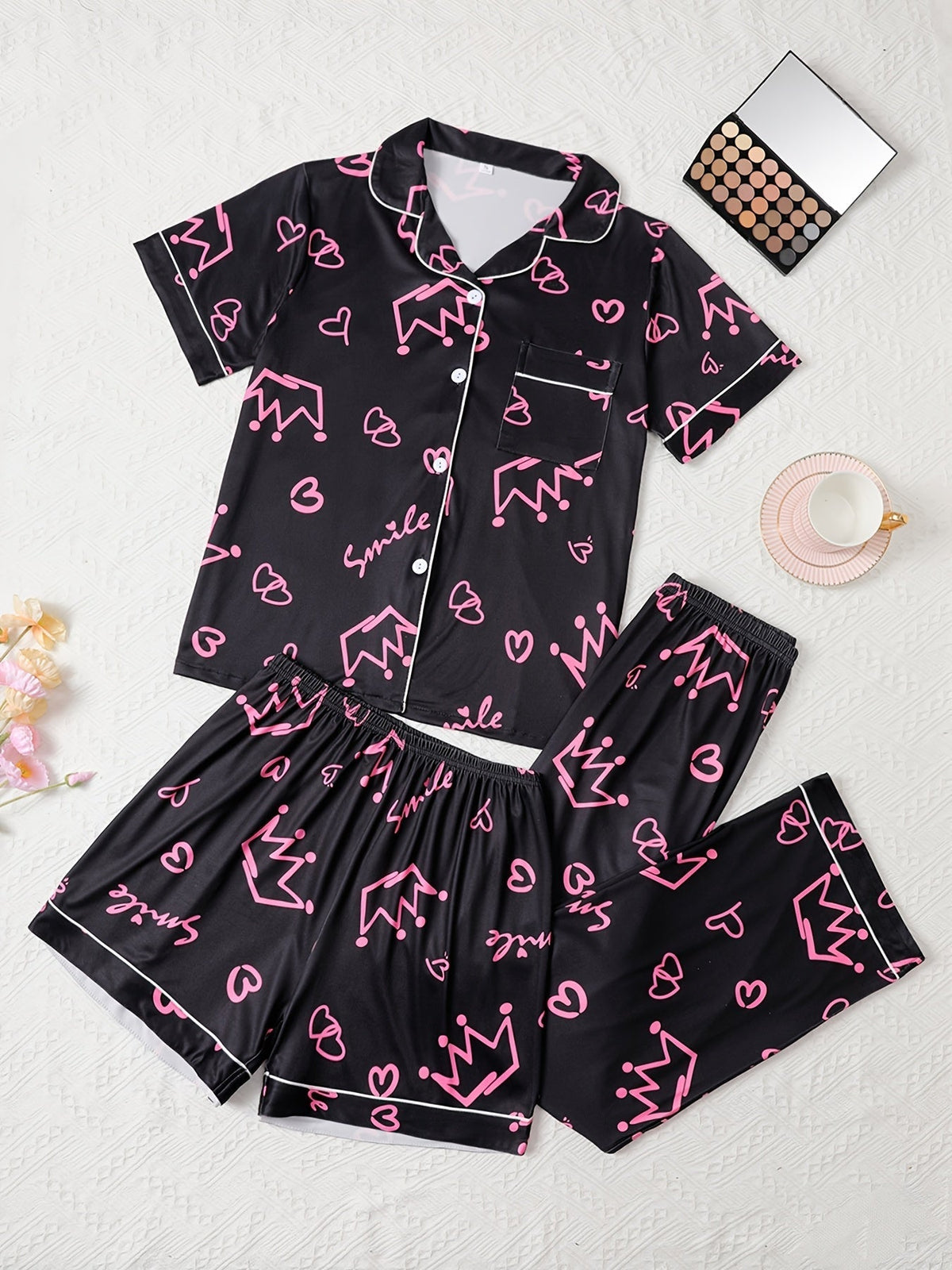 Queen Vibes Pajama Set 👑✨