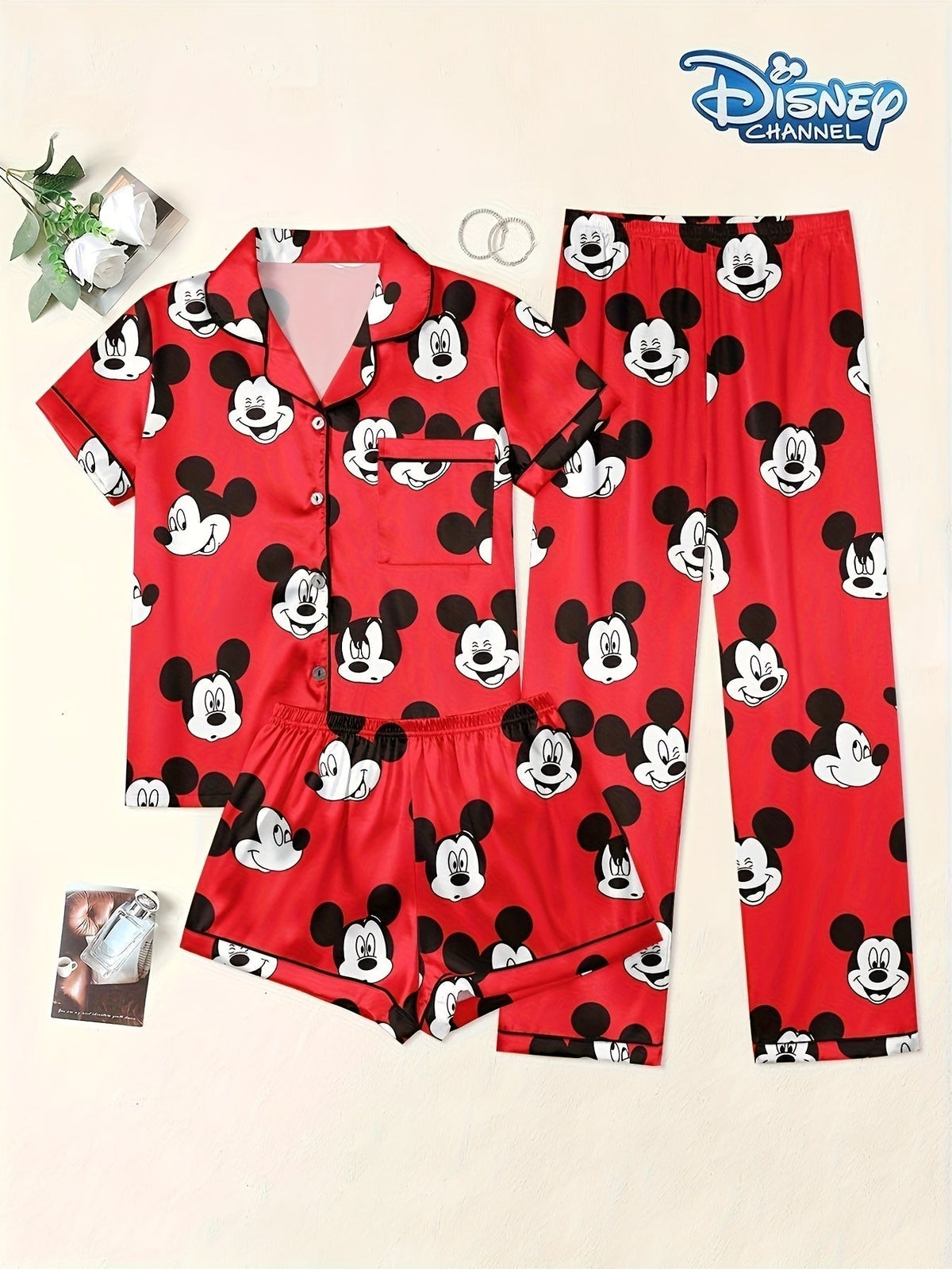 Disney Magic Mickey Nightwear Set (3-Piece Combo)