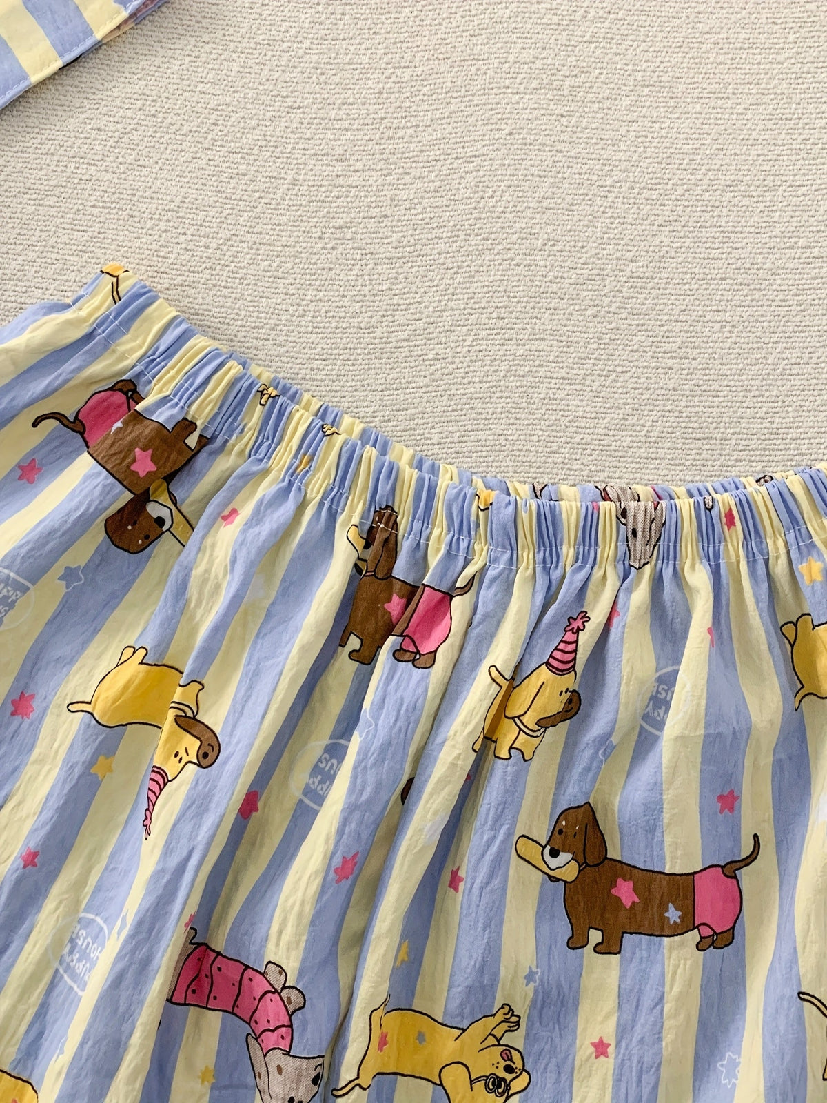 3-in-1 Dachshund Print Pajama Set – Shirt, Shorts & Pants