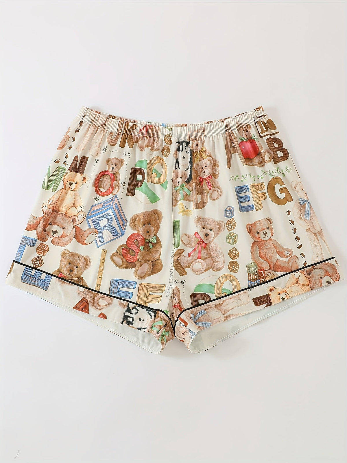 Teddy Alphabet Fun Nightwear Set (3-Piece Combo)