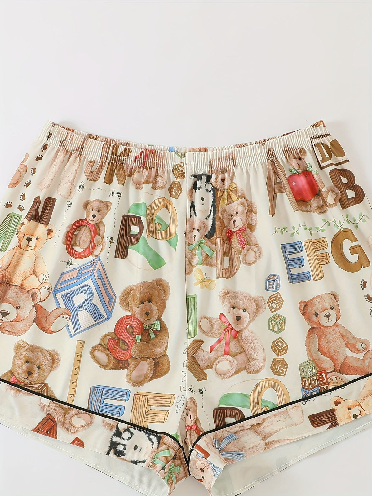 Teddy Alphabet Fun Nightwear Set (3-Piece Combo)