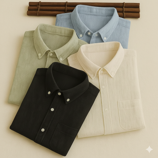 New Premium Cotton Linen Full sleeves Shirts (Pack of 4)