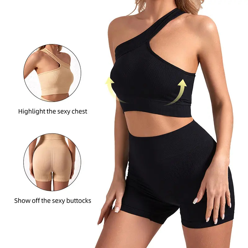 2024 New Design Stylish Seamless bra set sporty bra & panties (Pack of 3)