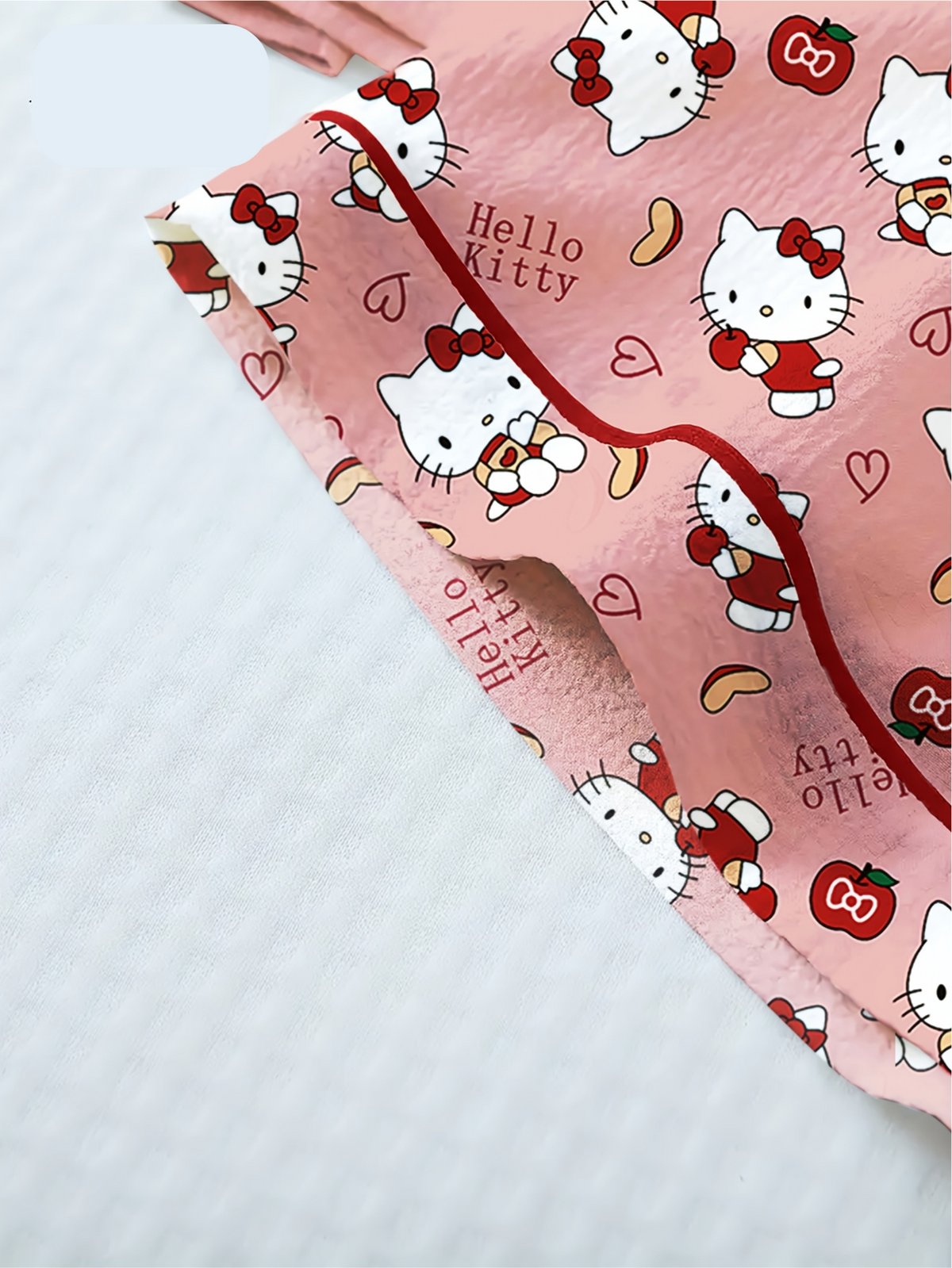 Hello Kitty Pink Pajama Set – Short Sleeve Shirt & Shorts