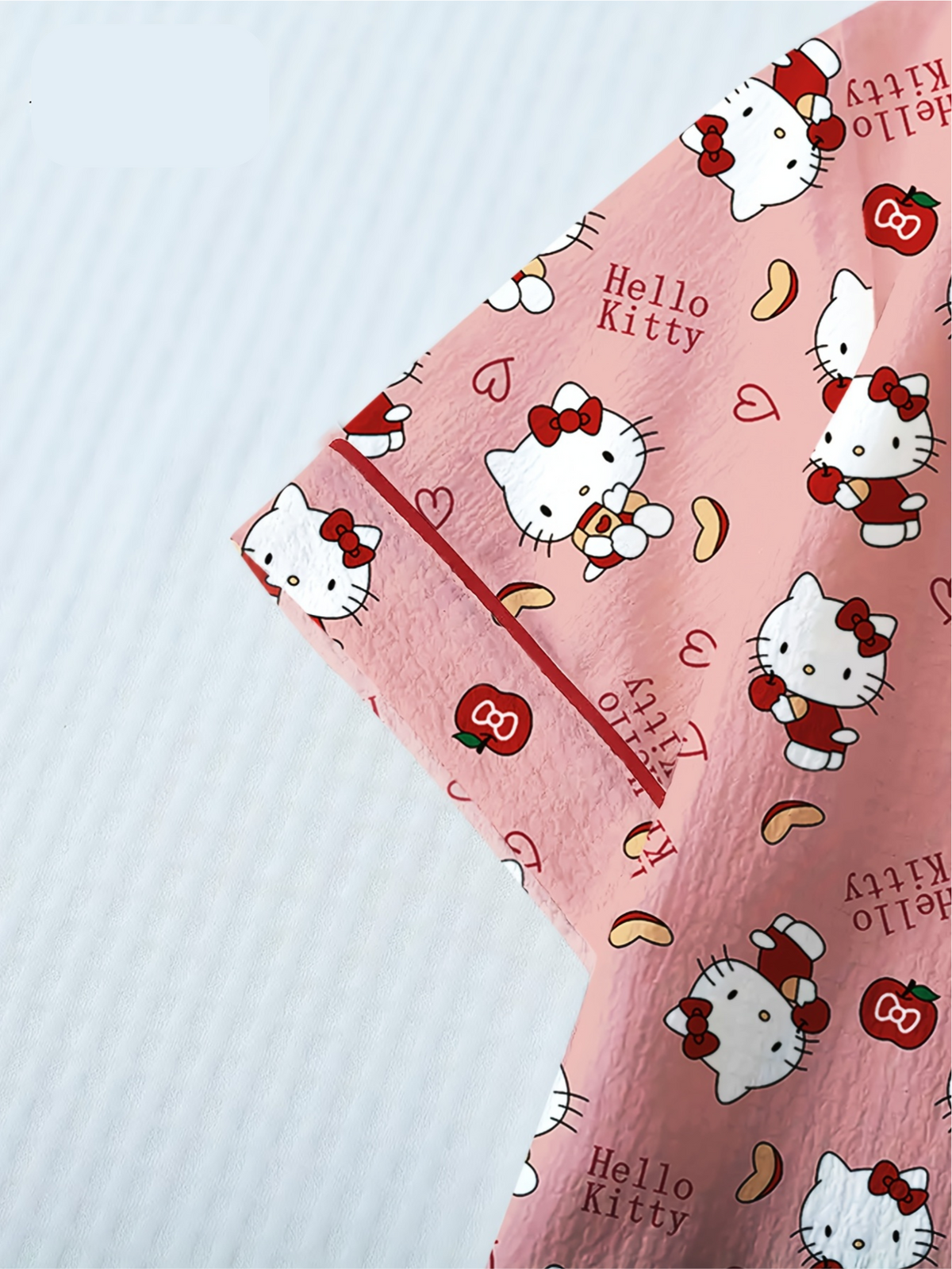 Hello Kitty Pink Pajama Set – Short Sleeve Shirt & Shorts