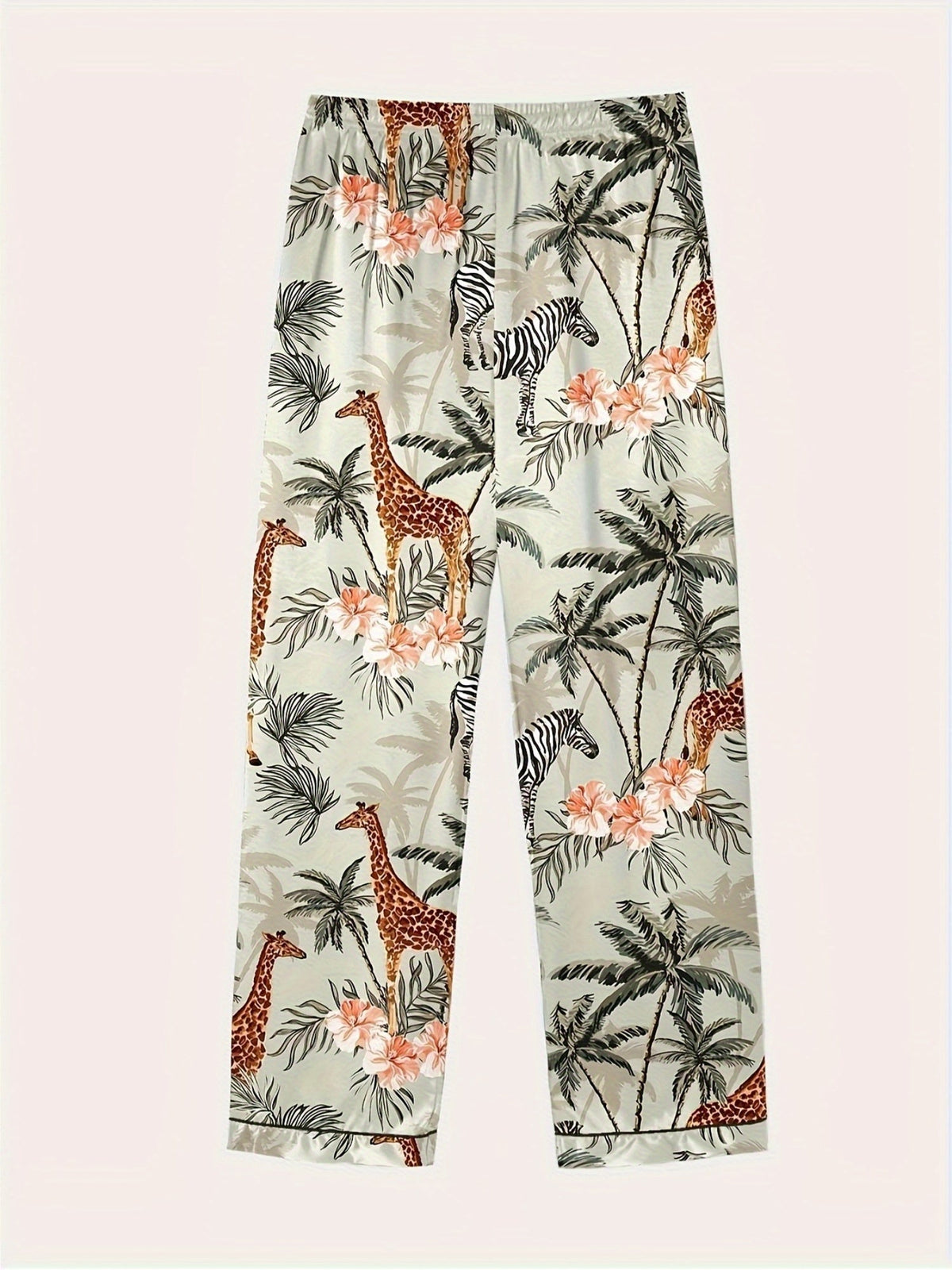 Tropical Giraffe Paradise Nightwear Set (3-Piece Combo)