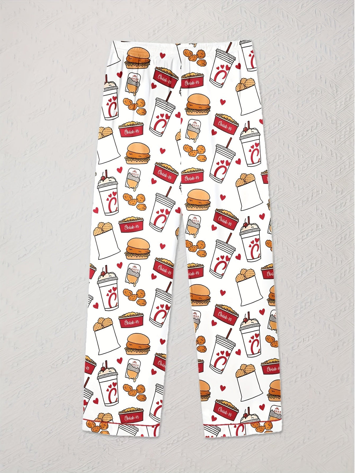 Snack Attack Satin Pajama Set 🍔🥤🍟