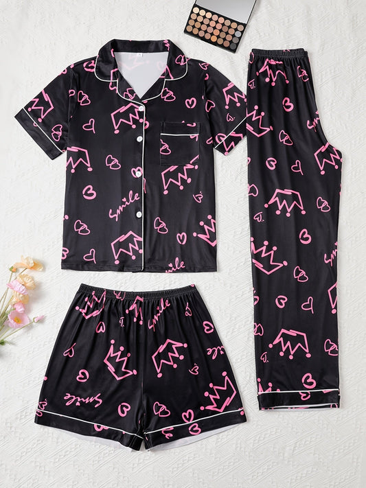 Queen Vibes Pajama Set 👑✨