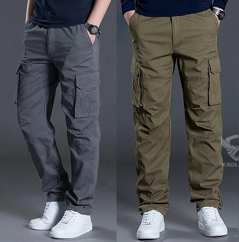MEN SUMMER CARGO TROUSERS (PACK OF  2).