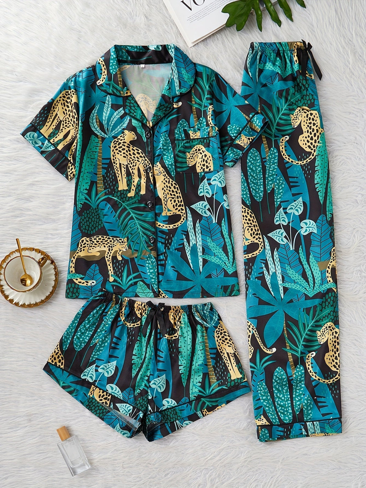 Jungle Safari Nightwear Set (3-Piece Combo)
