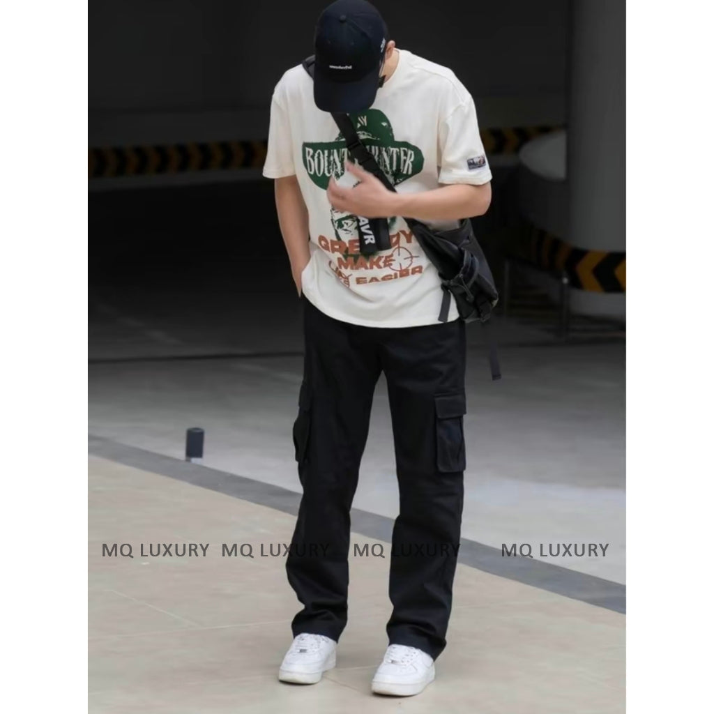 MEN CASUAL SUMMER CARGO PANTS  (Pack- 2)