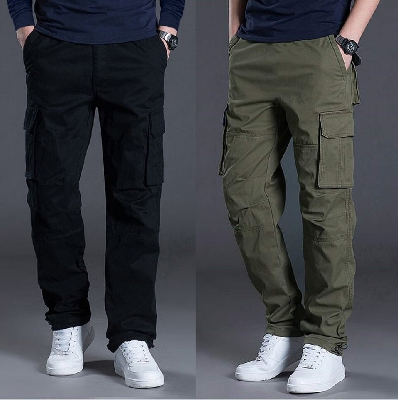 MEN SUMMER TROUSER CARGO PANTS  (PACK - 2)